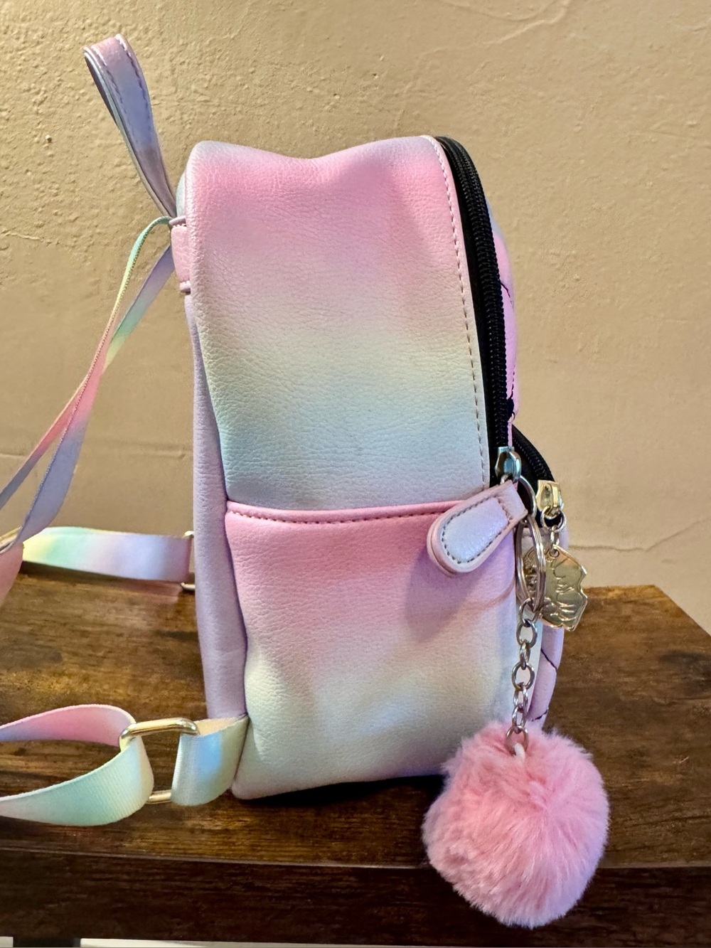 Luv Betsy Betsy Johnson rainbow Heart Mini Backpack Purse - Picture 3 of 12